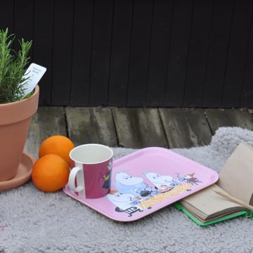 Teaparty Moomin tray 티파티 무민 트레이 - pink - Opto Design | 옵토디자인