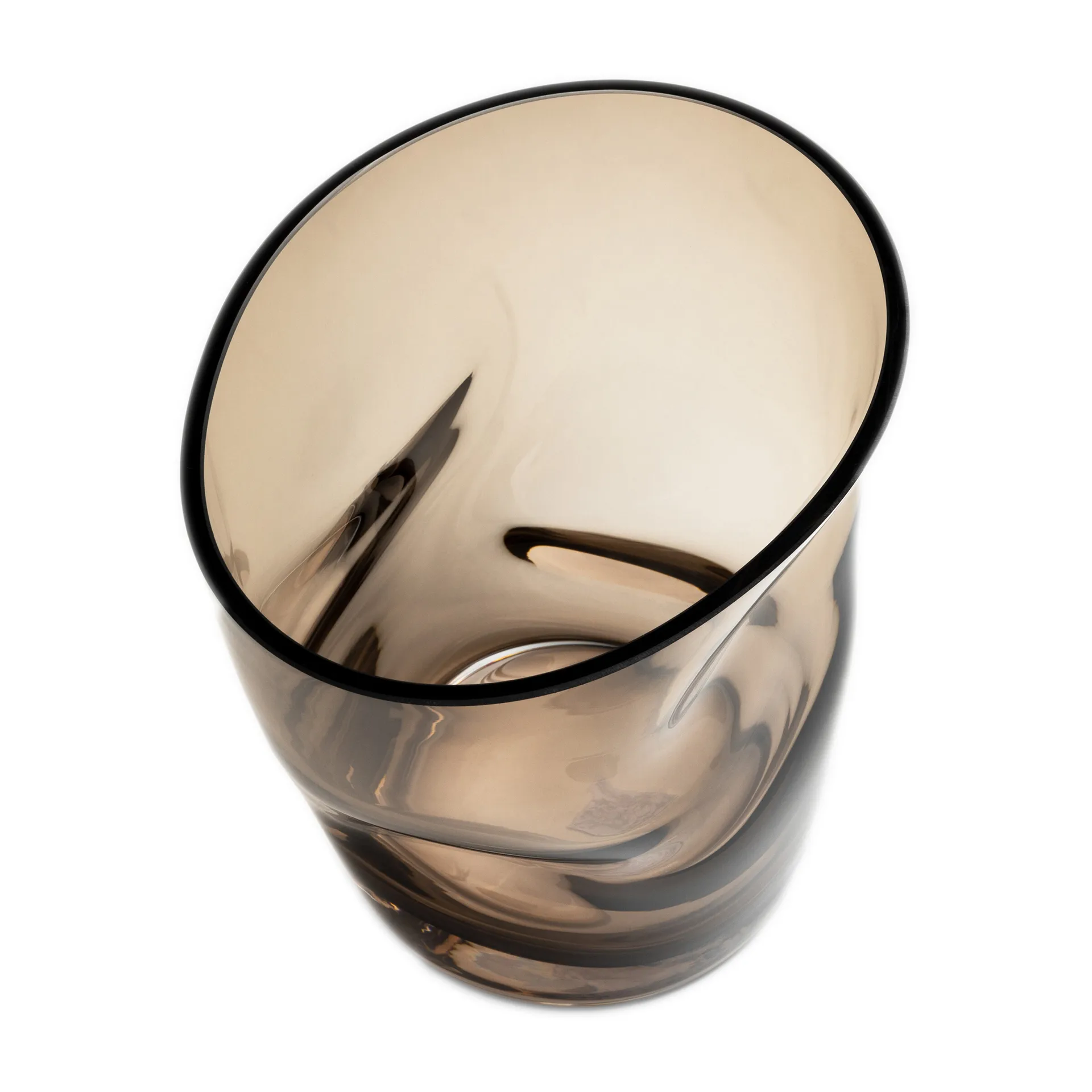 스퀴즈 튤립 화병 18 cm, Brown Orrefors | 오레포스