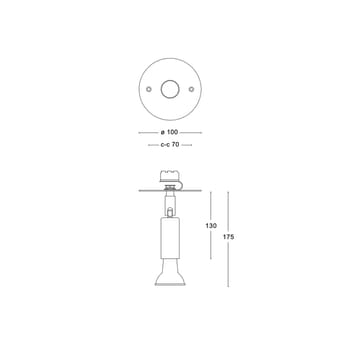 스타 1 벽 조명/천장 조명 - White, fixed mounting - Örsjö Belysning | 올쇼 베리스닝