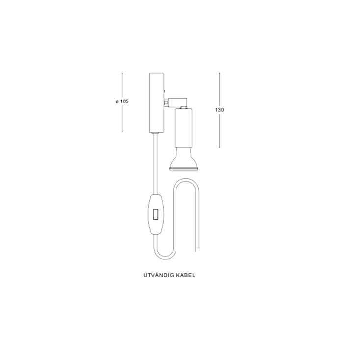 스타 1 벽 조명, White-lacquered Örsjö Belysning | 올쇼 베리스닝