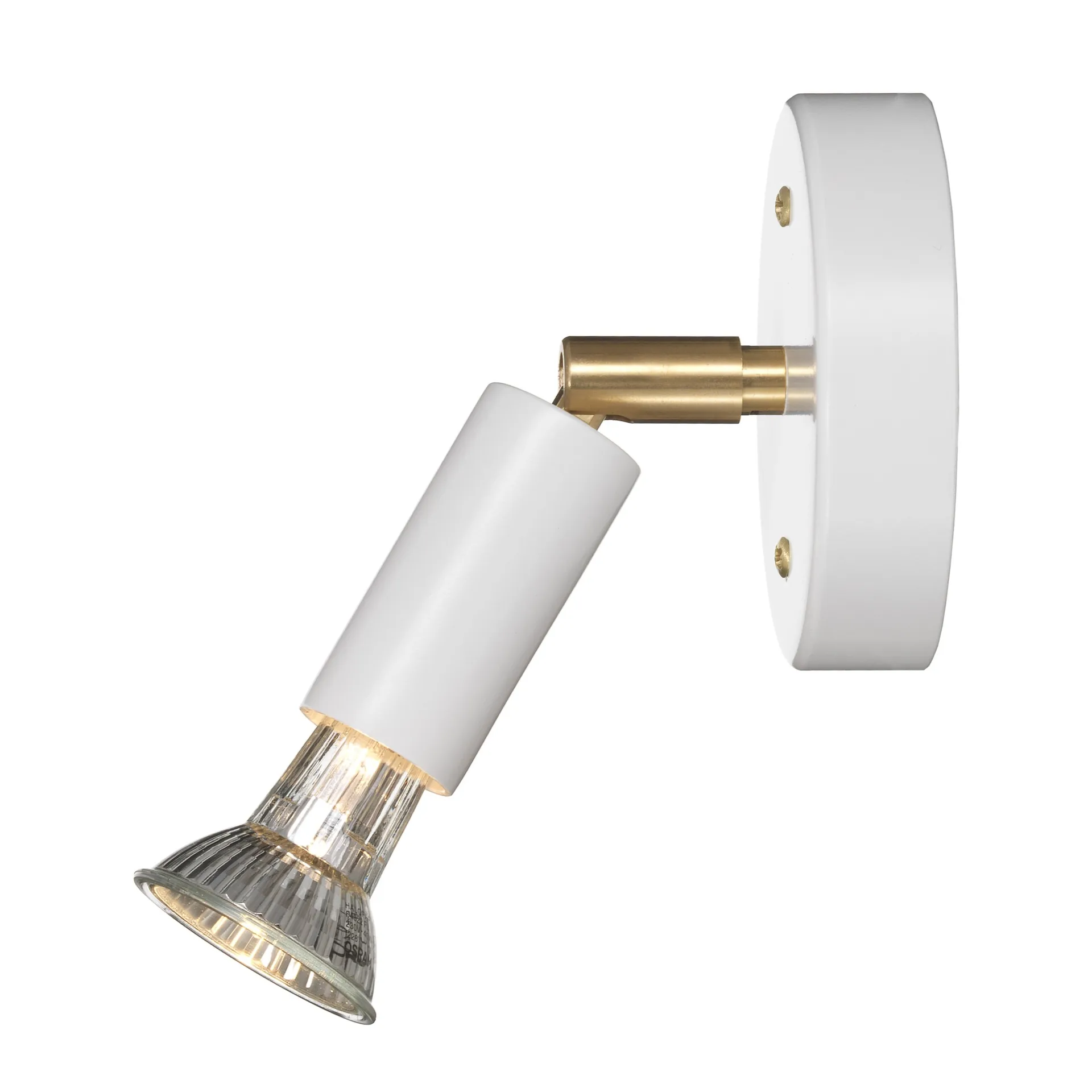 스타 1 벽 조명, White textured lacquer Örsjö Belysning | 올쇼 베리스닝