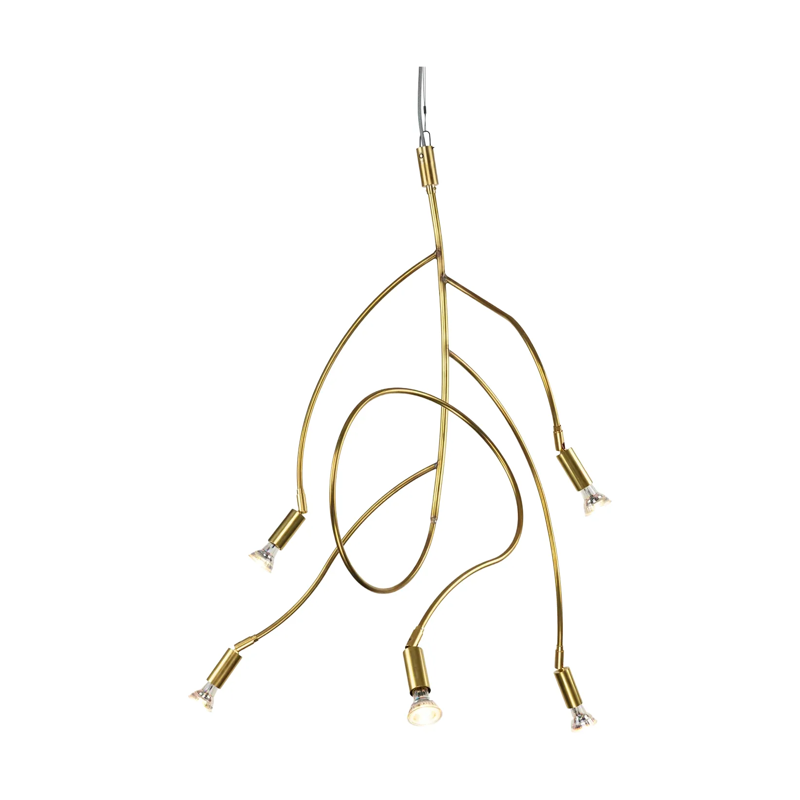 란카 5 천장 조명, Raw Brass Örsjö Belysning | 올쇼 베리스닝