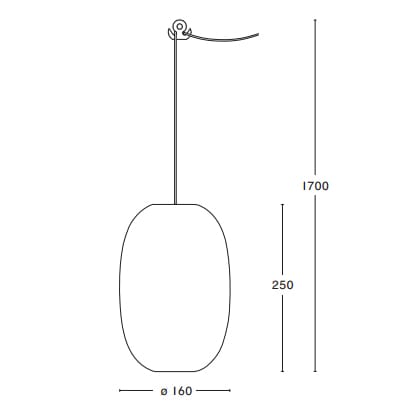 페블 펜던트 조명 elongated, warm grey-glass Örsjö Belysning | 올쇼 베리스닝