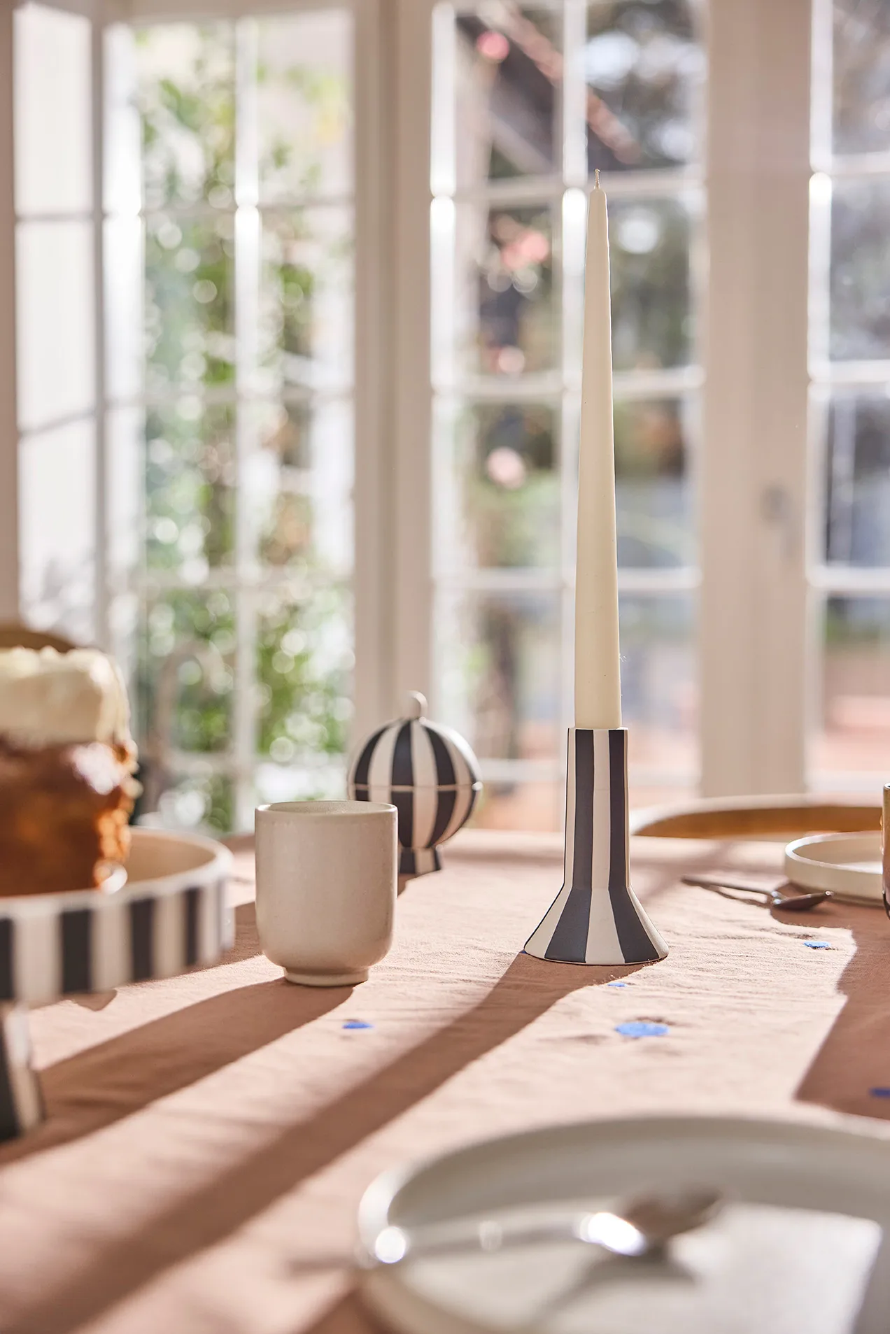 토푸 캔들 홀더 톨 11 cm, White-black OYOY | 오이오이