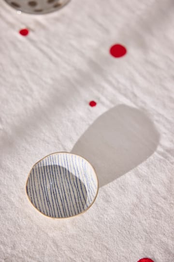 노리 테이블 클로스 140x260 cm - White-cherry red - OYOY | 오이오이