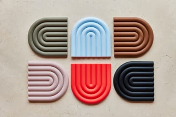 레인보우 테이블매트 15x15 cm - Cherry red - OYOY | 오이오이
