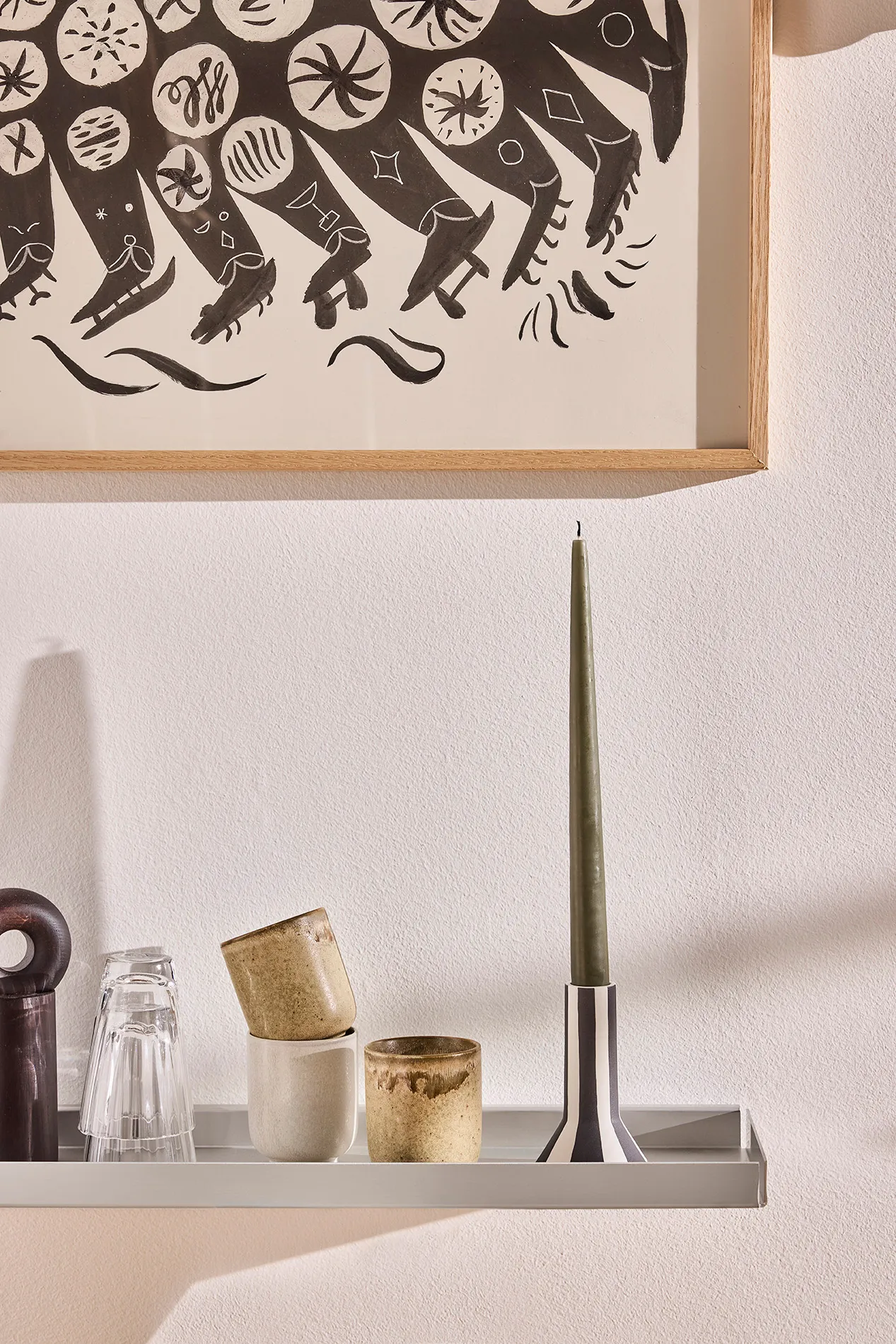 바쿠 월 선반 라지 16x80 cm, Aluminium OYOY | 오이오이