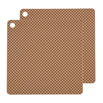 오이오이 사각 테이블매트 2개 세트 - Camel - OYOY | 오이오이