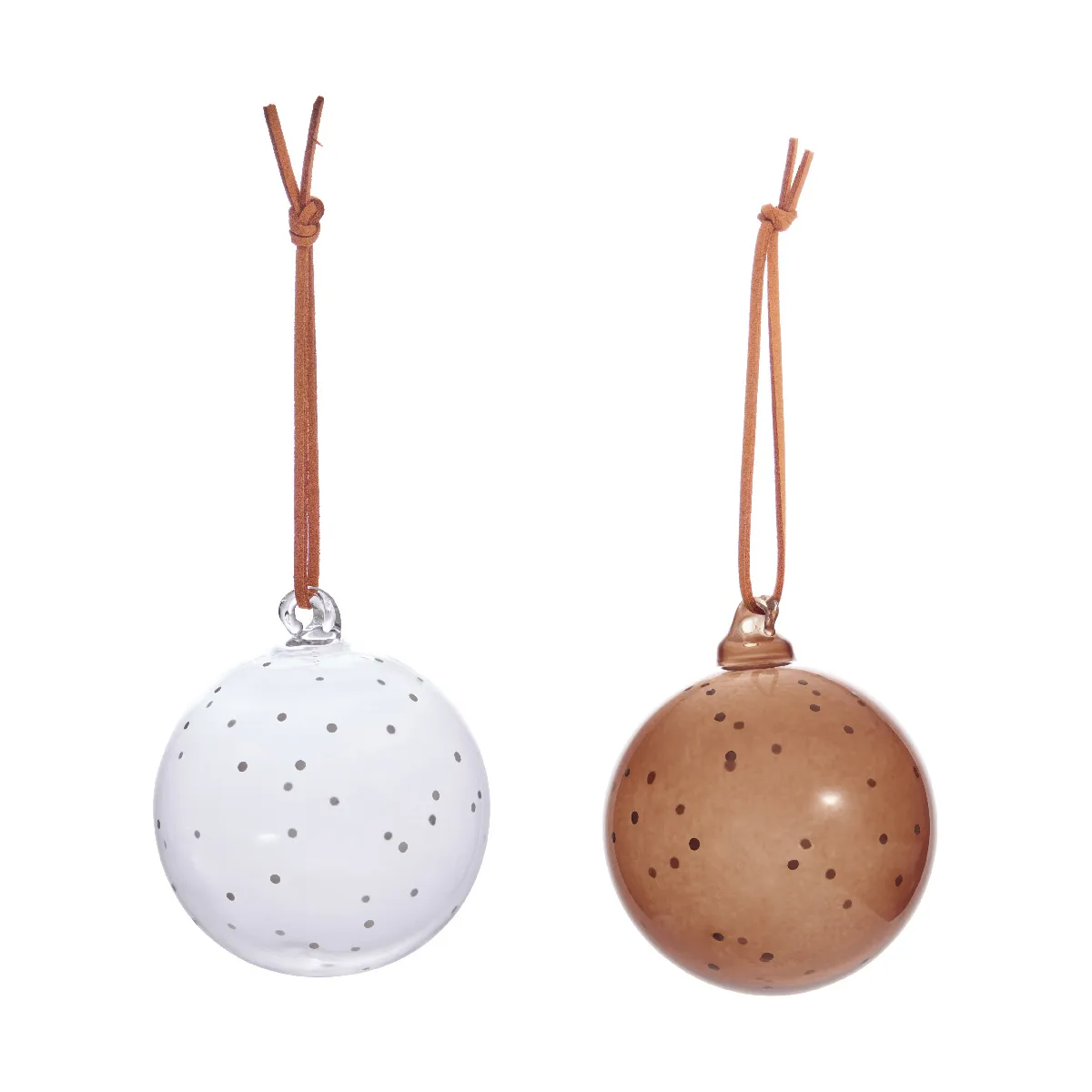 나나 크리스마스 장식 2개 세트, Clear-nutmeg OYOY | 오이오이