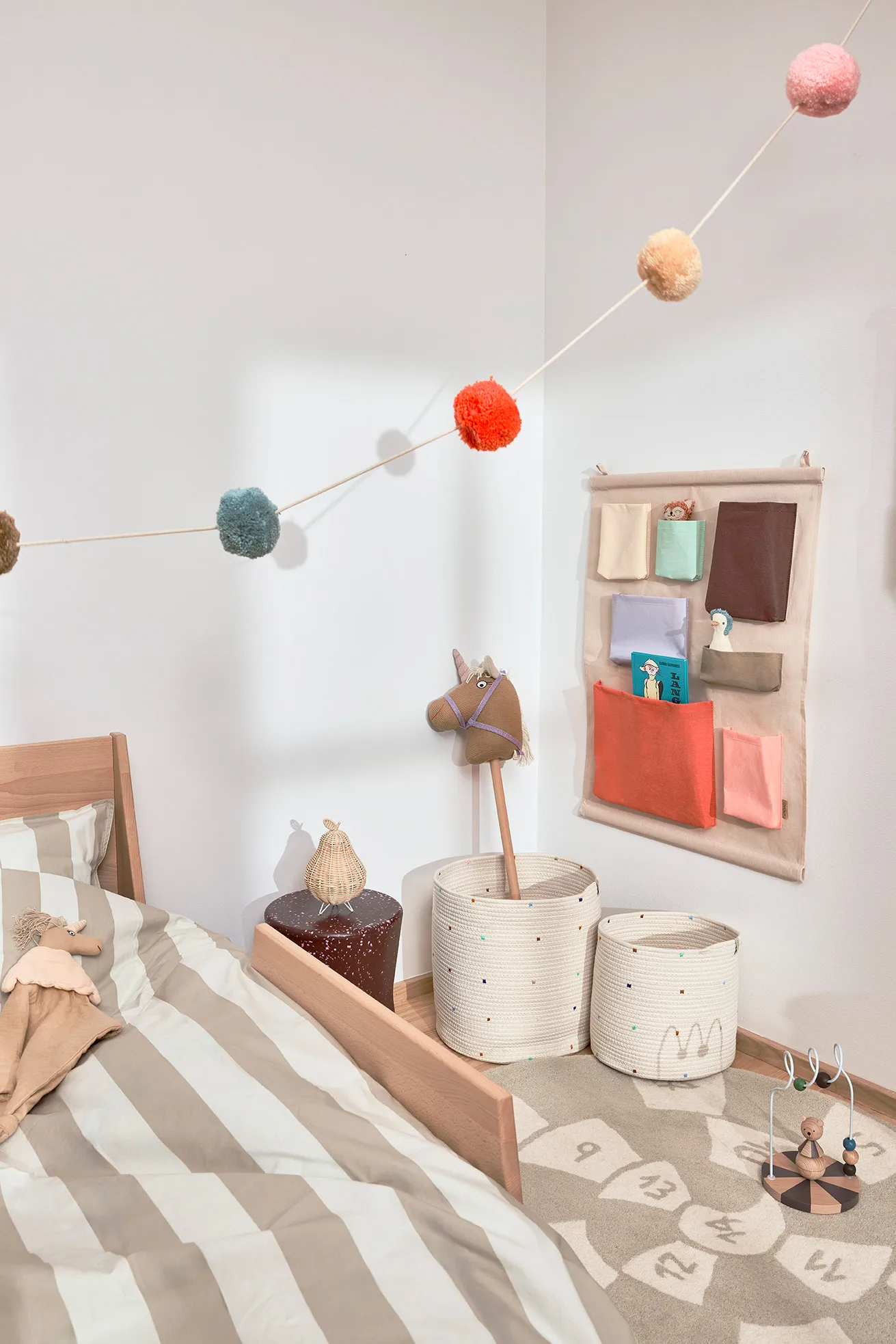 컨페티 수납 바구니 2개 세트, Multi OYOY | 오이오이