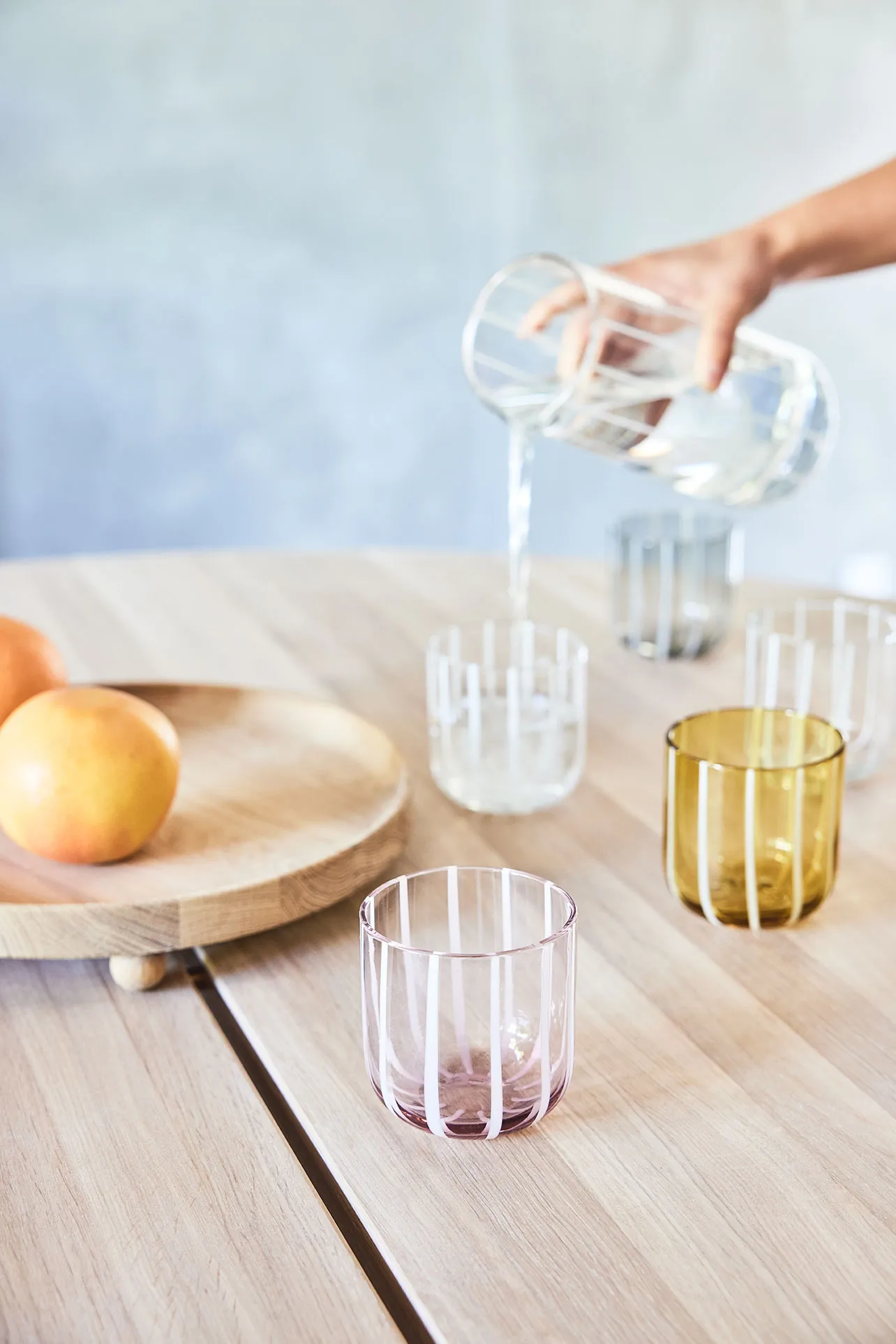 미주 유리컵 2개 세트, Rose OYOY | 오이오이