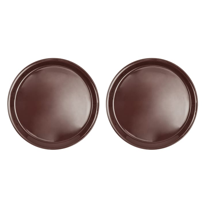 유카 접시 Ø27 cm 2개 세트 - Dark (brown) - OYOY | 오이오이