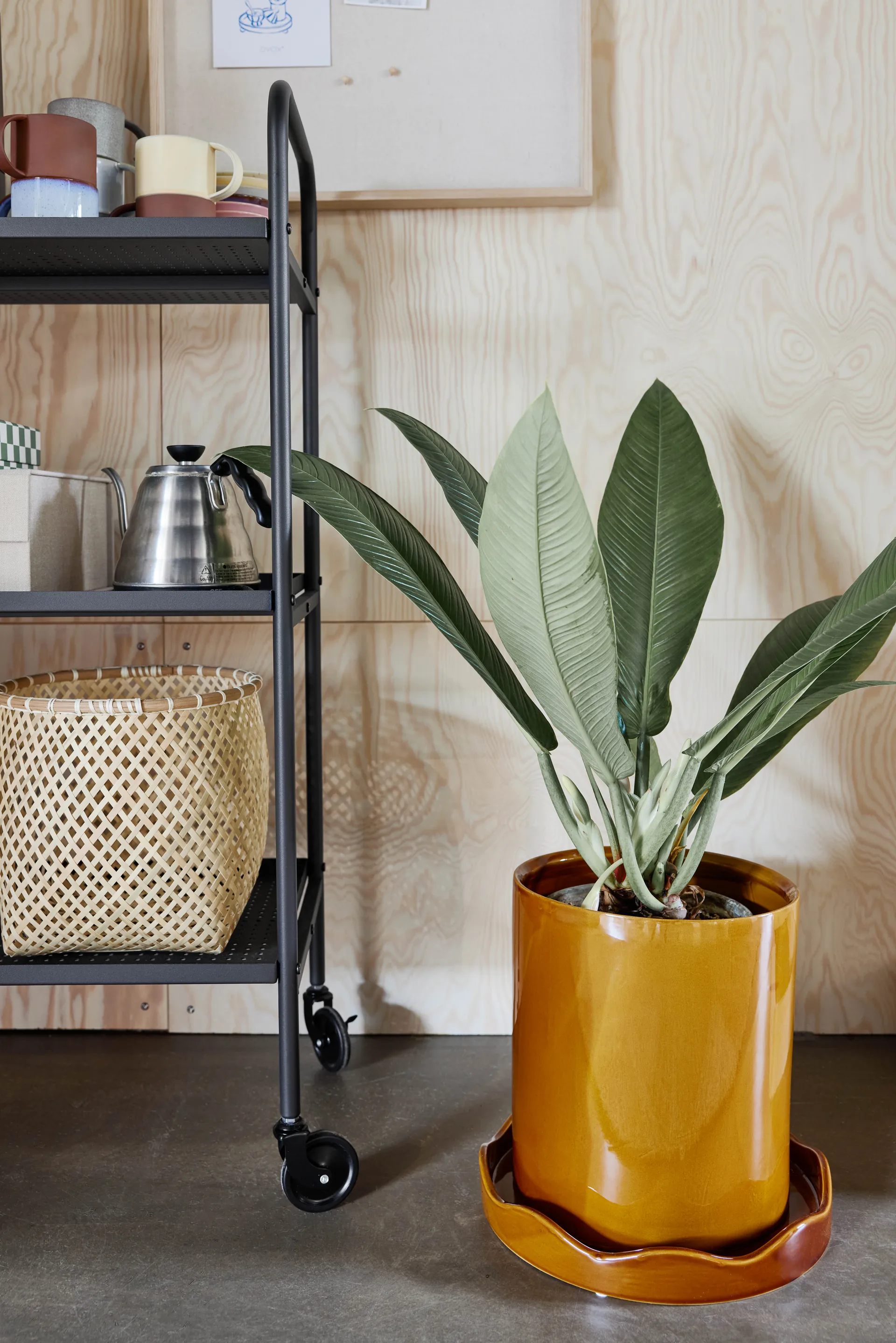 나미 화분과 받침 세트 Ø27cm 라지, Amber OYOY | 오이오이