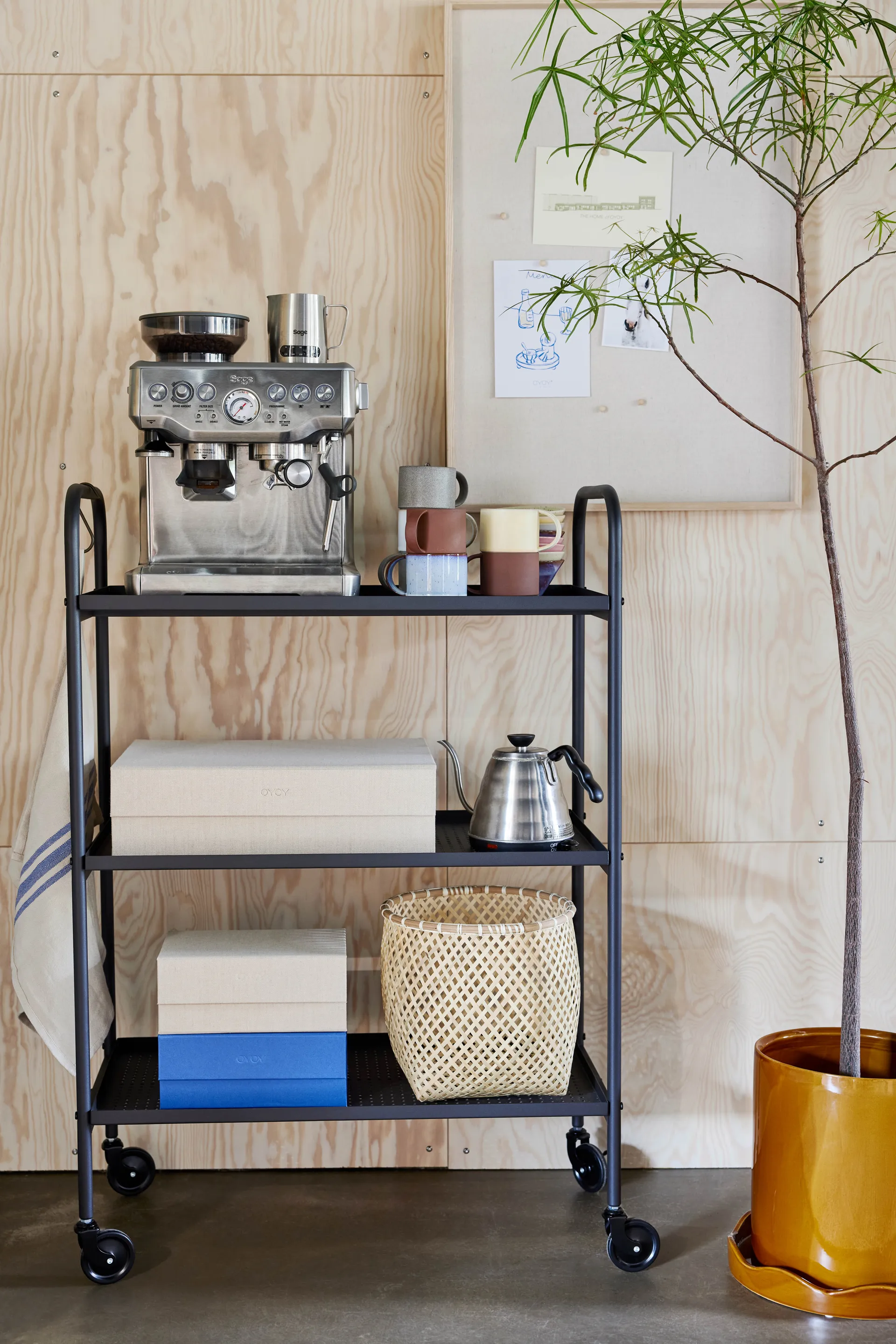 나미 화분과 받침 세트 Ø27cm 라지, Amber OYOY | 오이오이