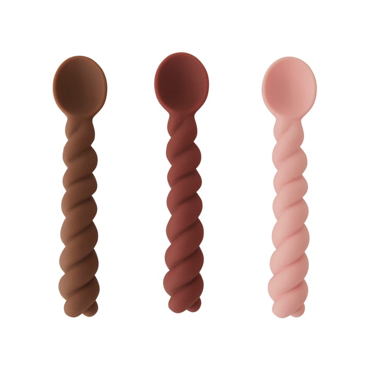 멜로우 스푼 3개 세트 - Nutmeg-rose-chocolate - OYOY | 오이오이