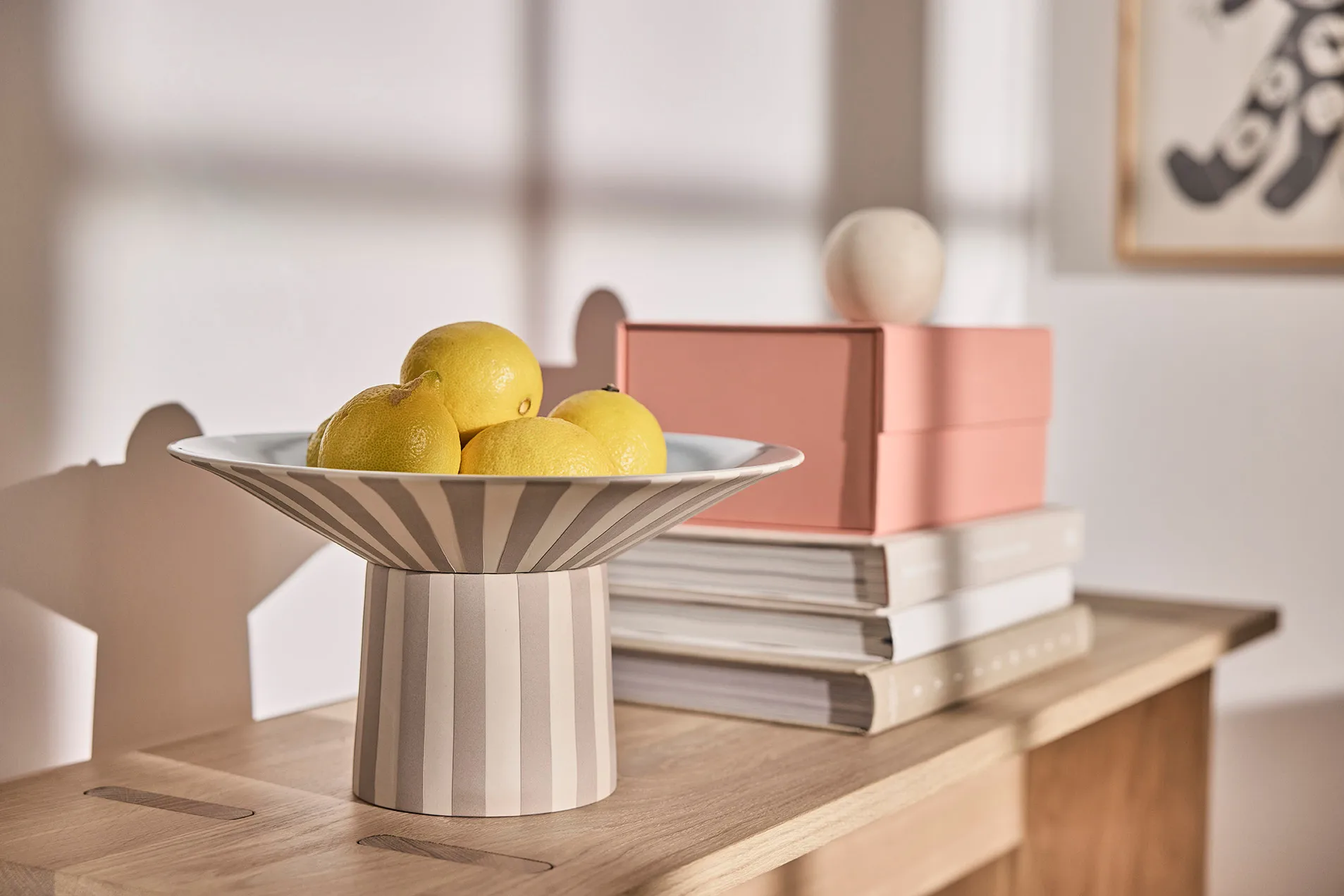 토푸 센터피스 하이 Ø30x17 cm, Clay-Ice blue OYOY | 오이오이