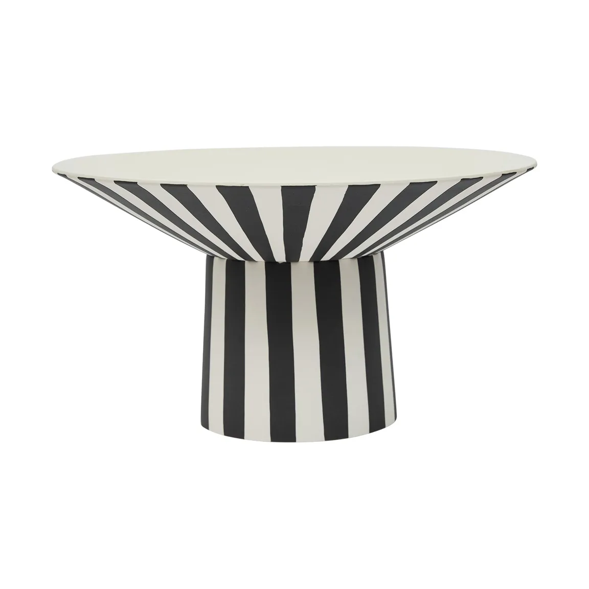 토푸 센터피스 하이 Ø30x17 cm, White-black OYOY | 오이오이