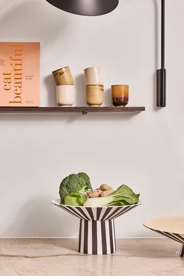 토푸 센터피스 하이 Ø30x17 cm - White-black - OYOY | 오이오이