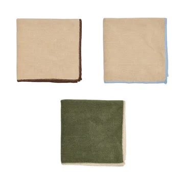 문더스 마이크로파이버 천 30x30 cm 3개 세트 - Camel-olive - OYOY | 오이오이
