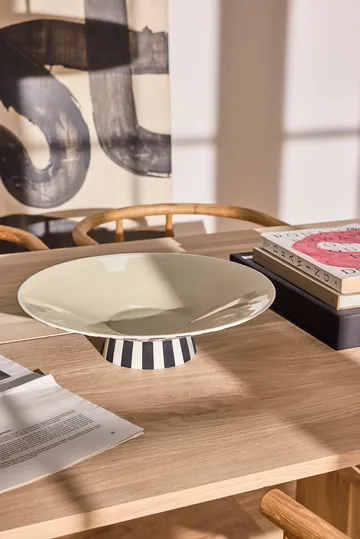 토푸 센터피스 로우 Ø39x10,5 cm - Vanilla-black-white - OYOY | 오이오이