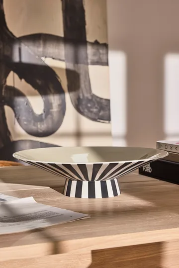 토푸 센터피스 로우 Ø39x10,5 cm - Vanilla-black-white - OYOY | 오이오이