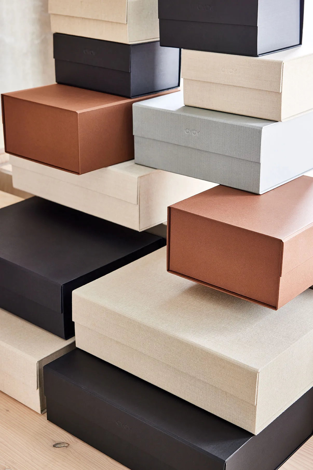 하코 수납 상자 A5, Dark caramel OYOY | 오이오이