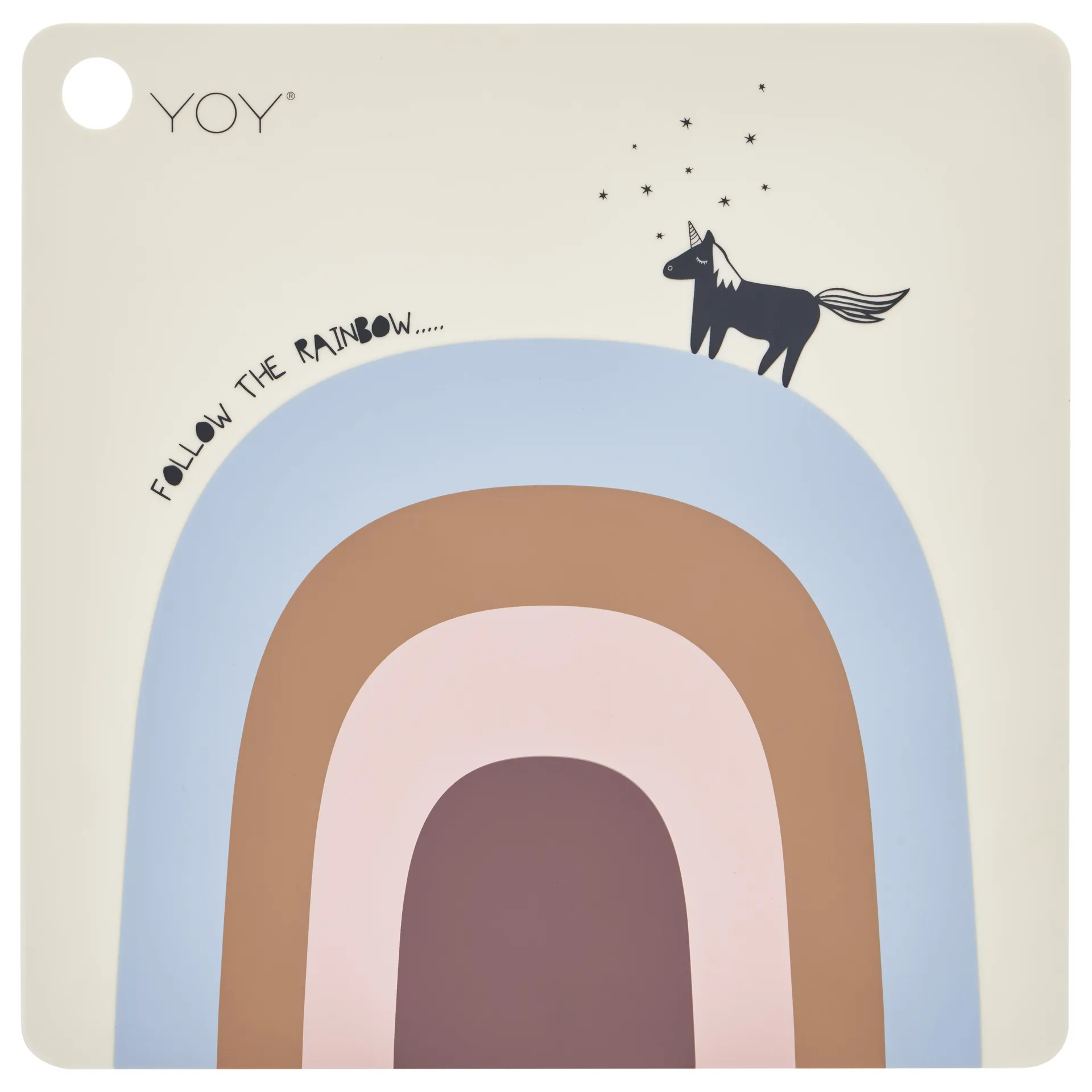 팔로우 더 레인보우 테이블매트, blue-rose-beige OYOY | 오이오이
