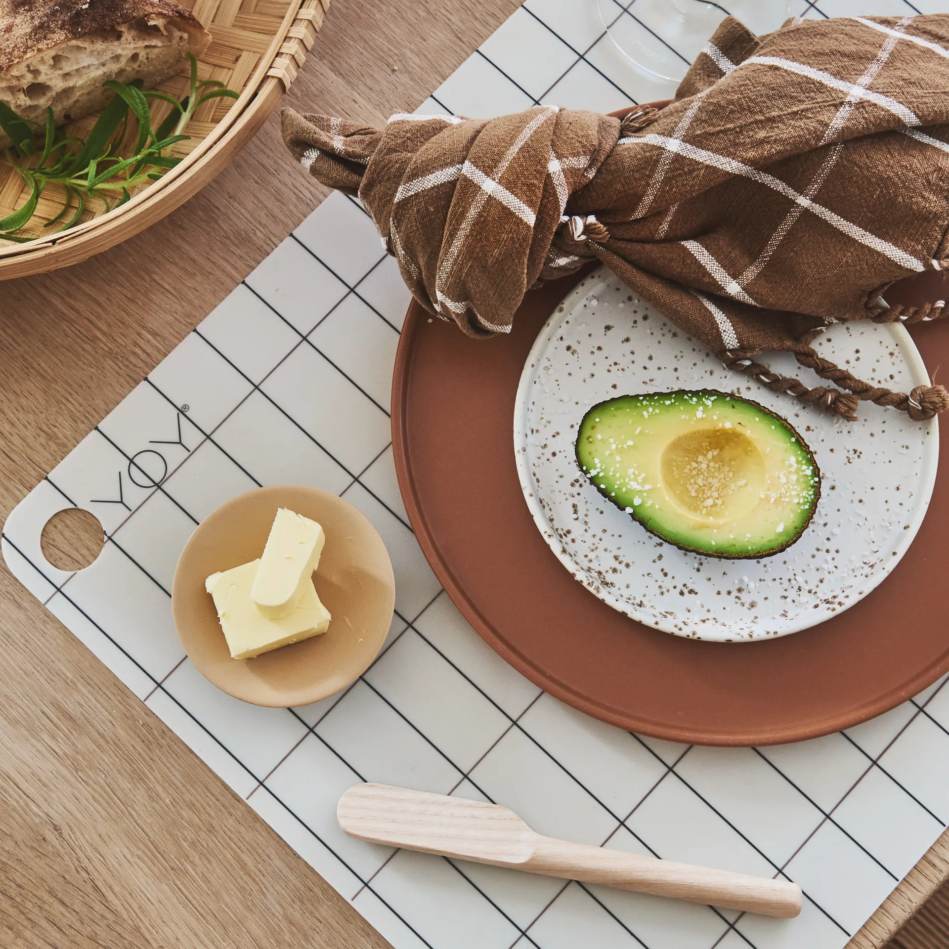 Inka 접시 Ø16 cm 2개 세트, white-light brown OYOY | 오이오이