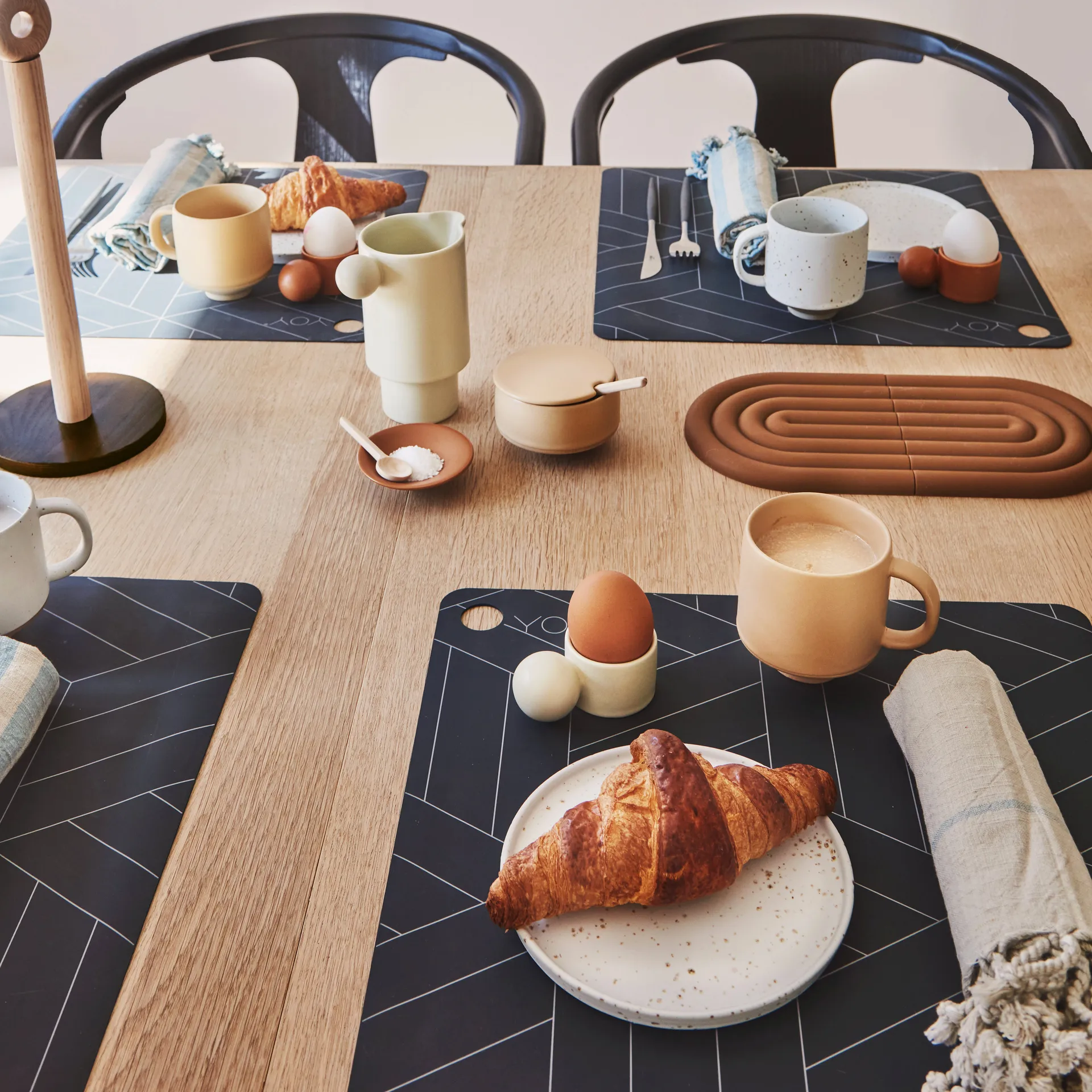 Inka 접시 Ø16 cm 2개 세트, white-light brown OYOY | 오이오이