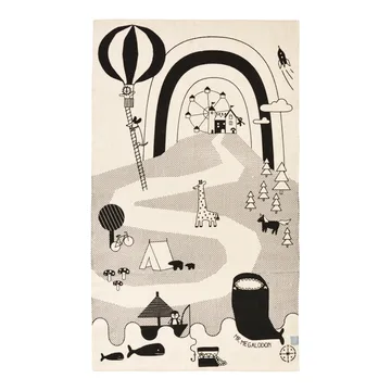 Mr. Megalodon 어드벤쳐 러그 90x150 cm - Off-white-black - OYOY | 오이오이