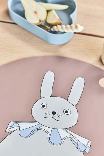 Rabbit 폼폼 테이블 매트 o39 cm - Clay - OYOY | 오이오이