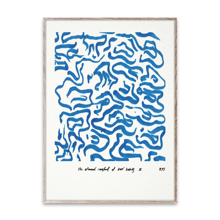 컴포트 - 블루 포스터 - 30x40 cm - Paper Collective | 페이퍼콜렉티브