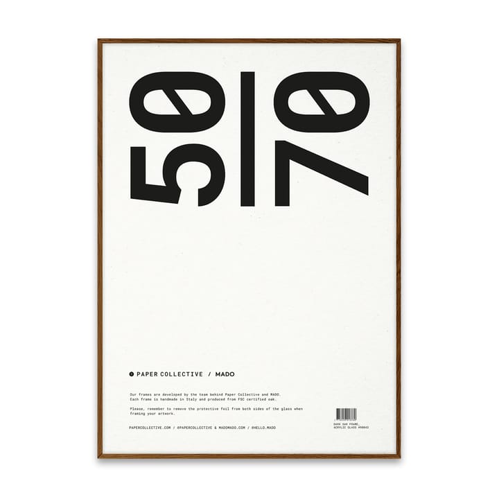 액자 플렉시글라스-다크 오크 - 50x70 cm - Paper Collective | 페이퍼콜렉티브