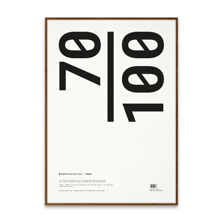 액자 플렉시글라스-다크 오크 - 70x100 cm - Paper Collective | 페이퍼콜렉티브