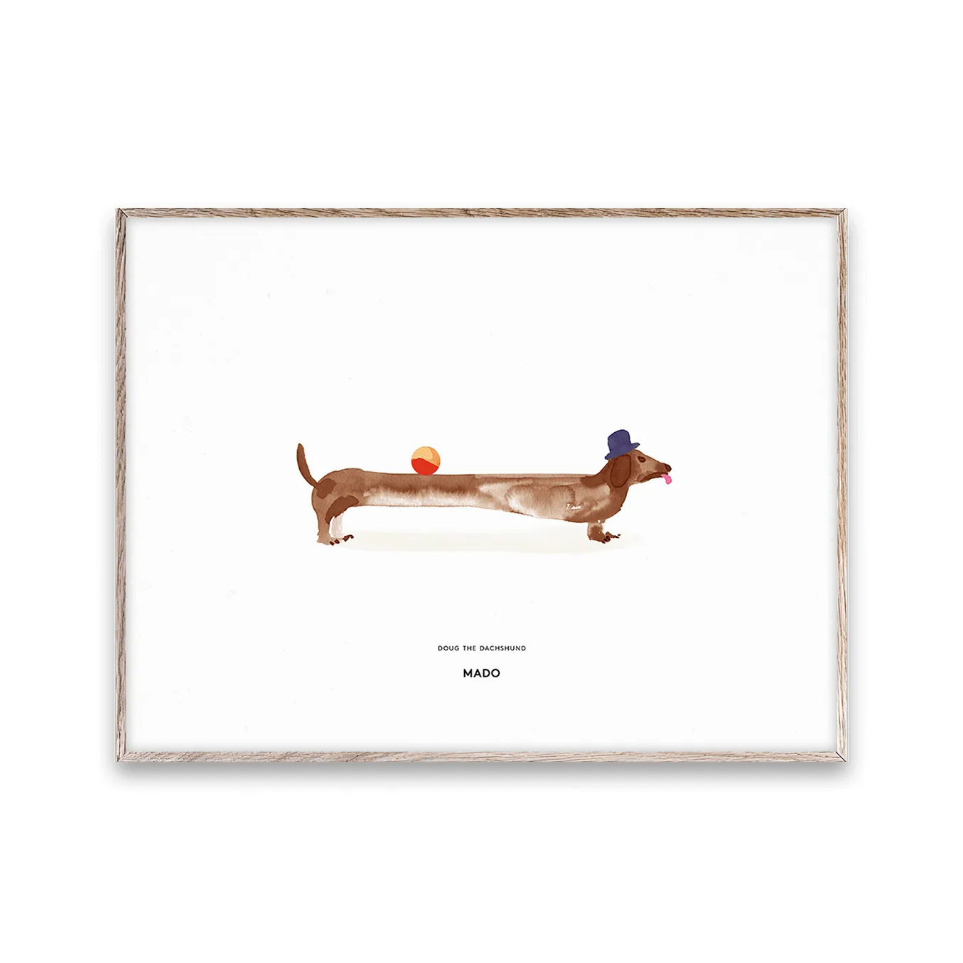 Doug the Dachshund 포스터, 30x40 cm Paper Collective | 페이퍼콜렉티브