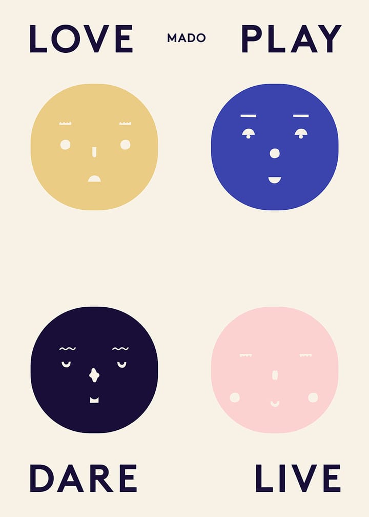 Four Feelings 포스터 - 50x70 cm - Paper Collective | 페이퍼콜렉티브