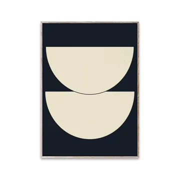 Half Circles I 포스터 blue - 30x40 cm - Paper Collective | 페이퍼콜렉티브