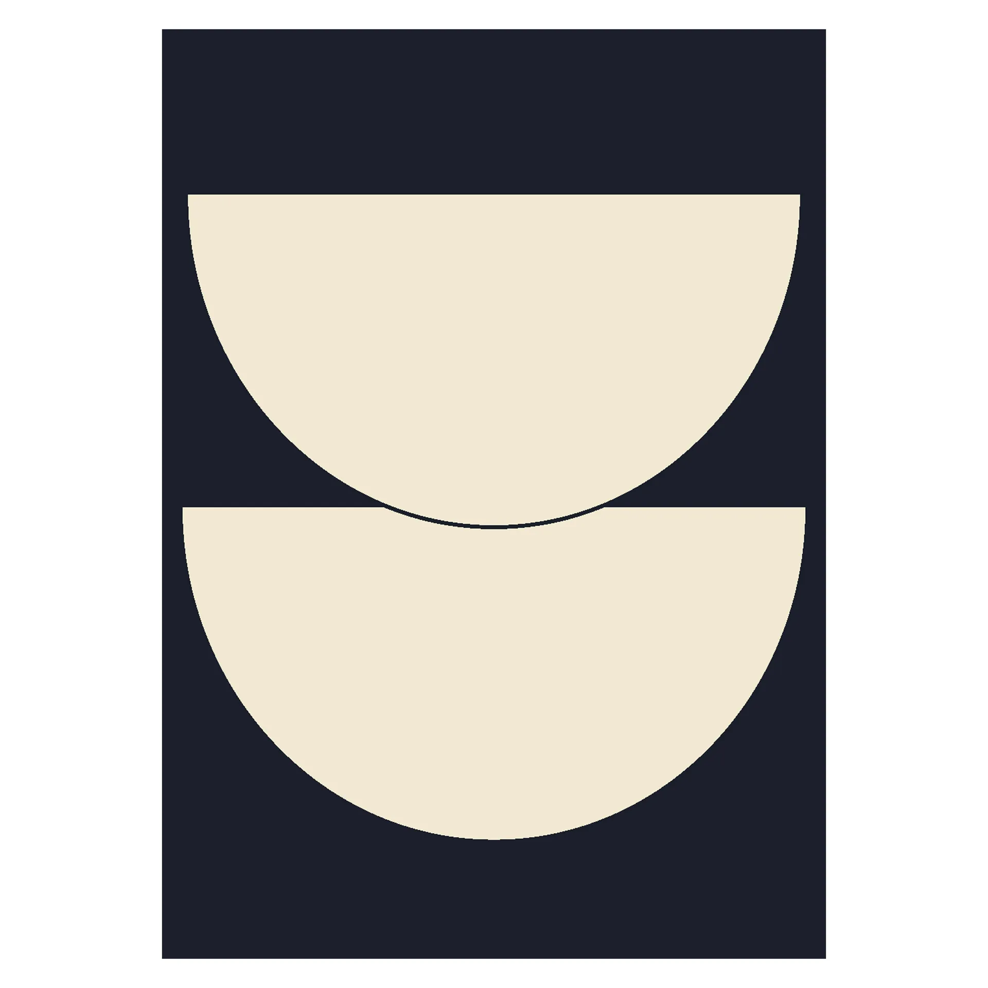 Half Circles I 포스터 blue, 30x40 cm Paper Collective | 페이퍼콜렉티브