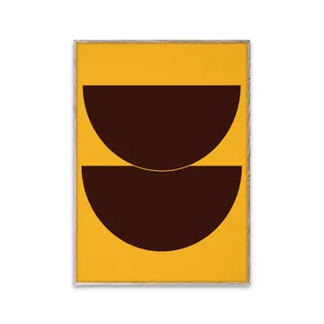 Half Circles II 포스터 yellow - 30x40 cm - Paper Collective | 페이퍼콜렉티브