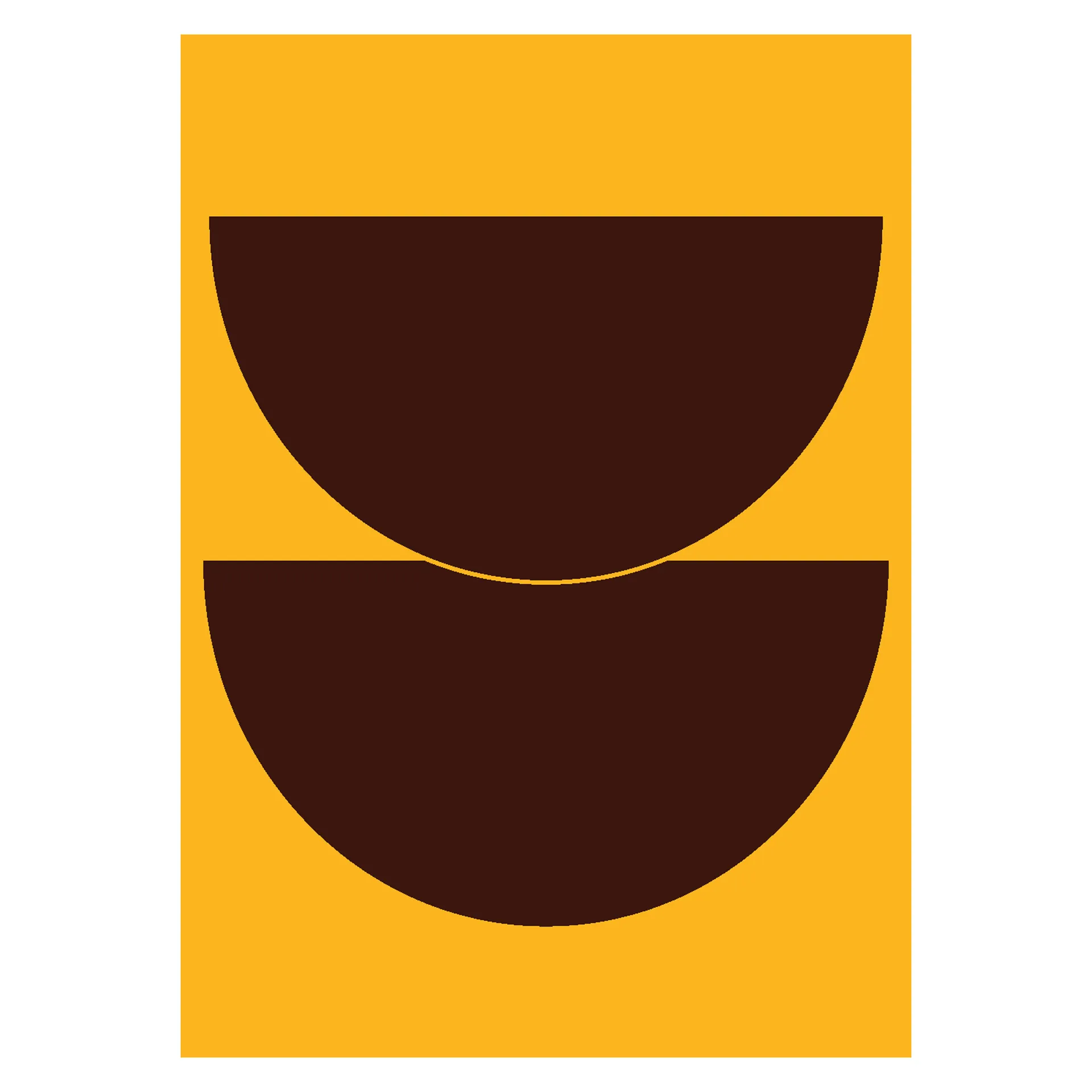 Half Circles II 포스터 yellow, 30x40 cm Paper Collective | 페이퍼콜렉티브