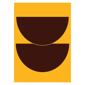 Half Circles II 포스터 yellow - 30x40 cm - Paper Collective | 페이퍼콜렉티브