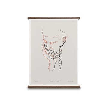 I Think Not 02 (red) 포스터 - 30x40 cm - Paper Collective | 페이퍼콜렉티브