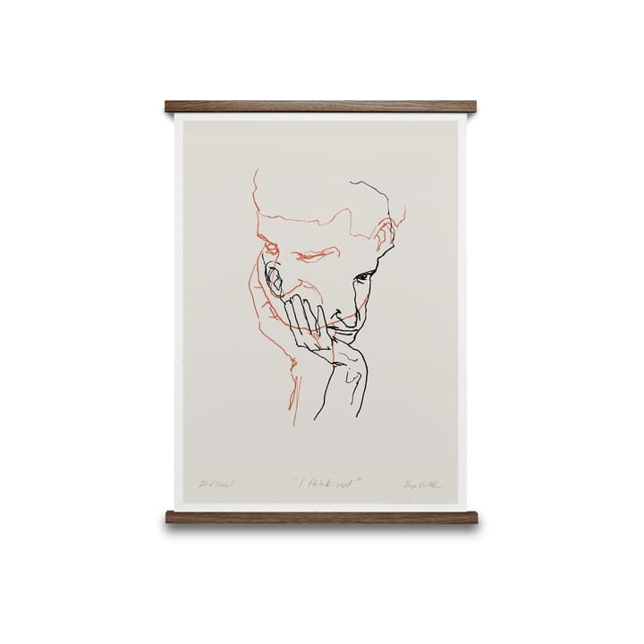 I Think Not 02 (red) 포스터, 30x40 cm Paper Collective | 페이퍼콜렉티브