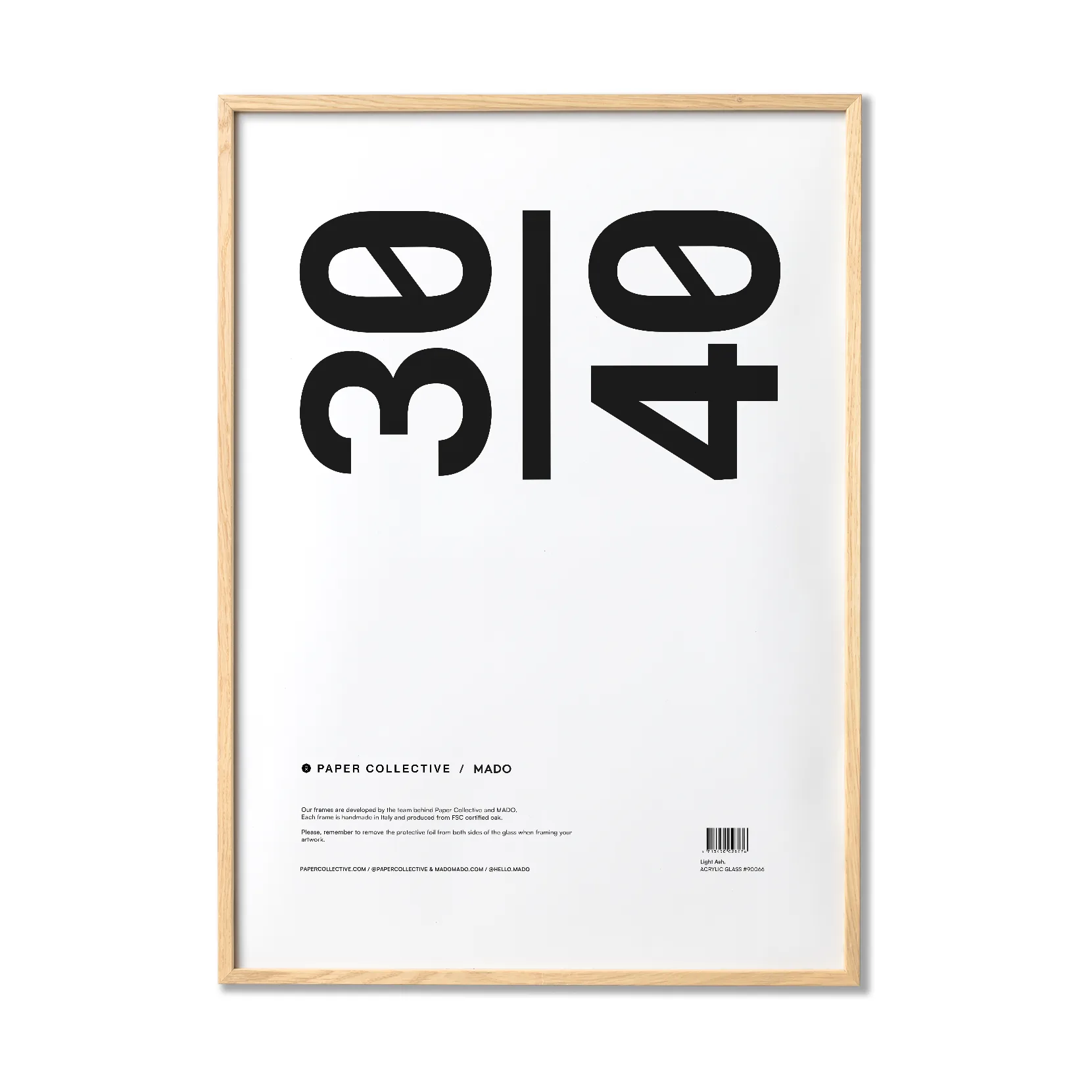 Paper Collective 액자 프레임 plexiglass-ash, 30x40 cm Paper Collective | 페이퍼콜렉티브