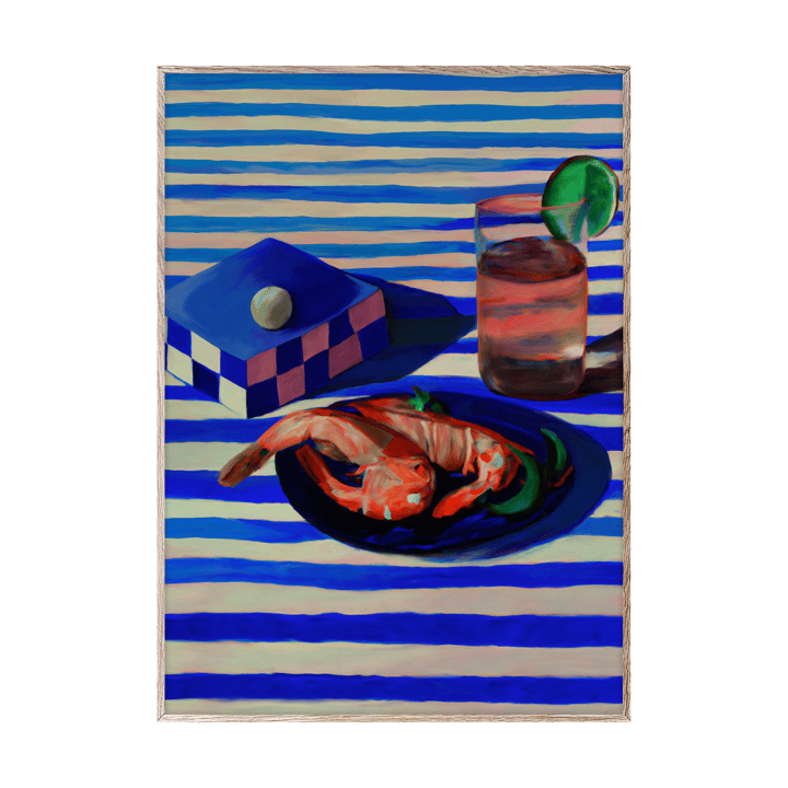 Shrimp & Stripes 포스터 - 30x40 cm - Paper Collective | 페이퍼콜렉티브