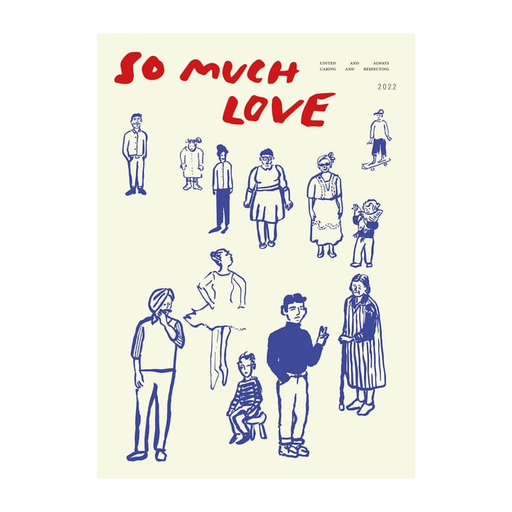 So Much Love 포스터 - 30x40 cm - Paper Collective | 페이퍼콜렉티브