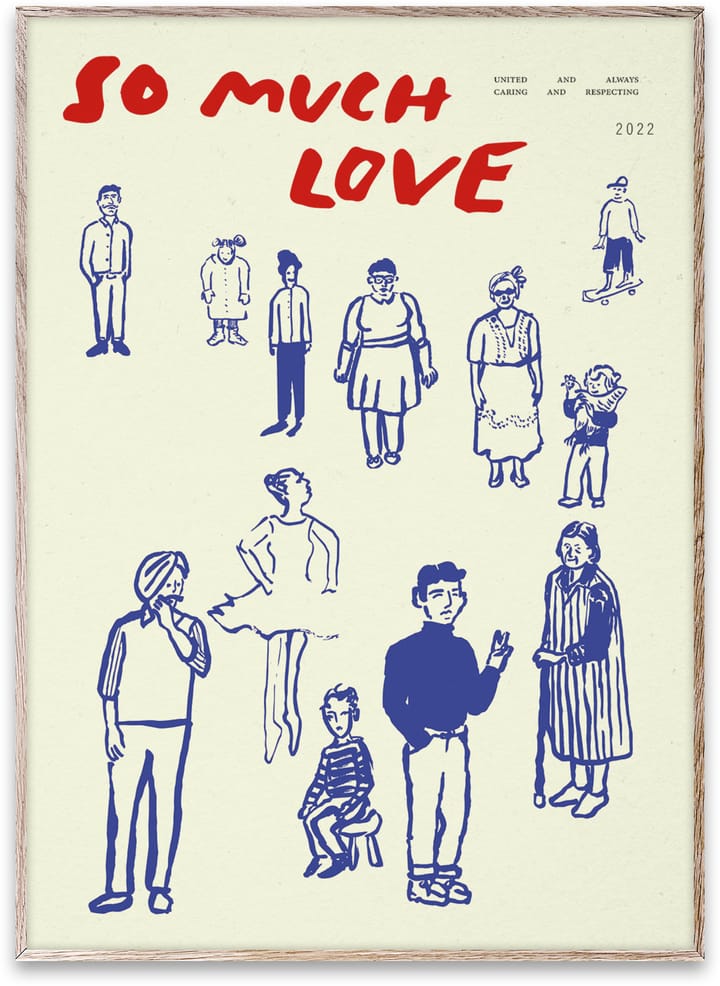 So Much Love 포스터 - 50x70 cm - Paper Collective | 페이퍼콜렉티브