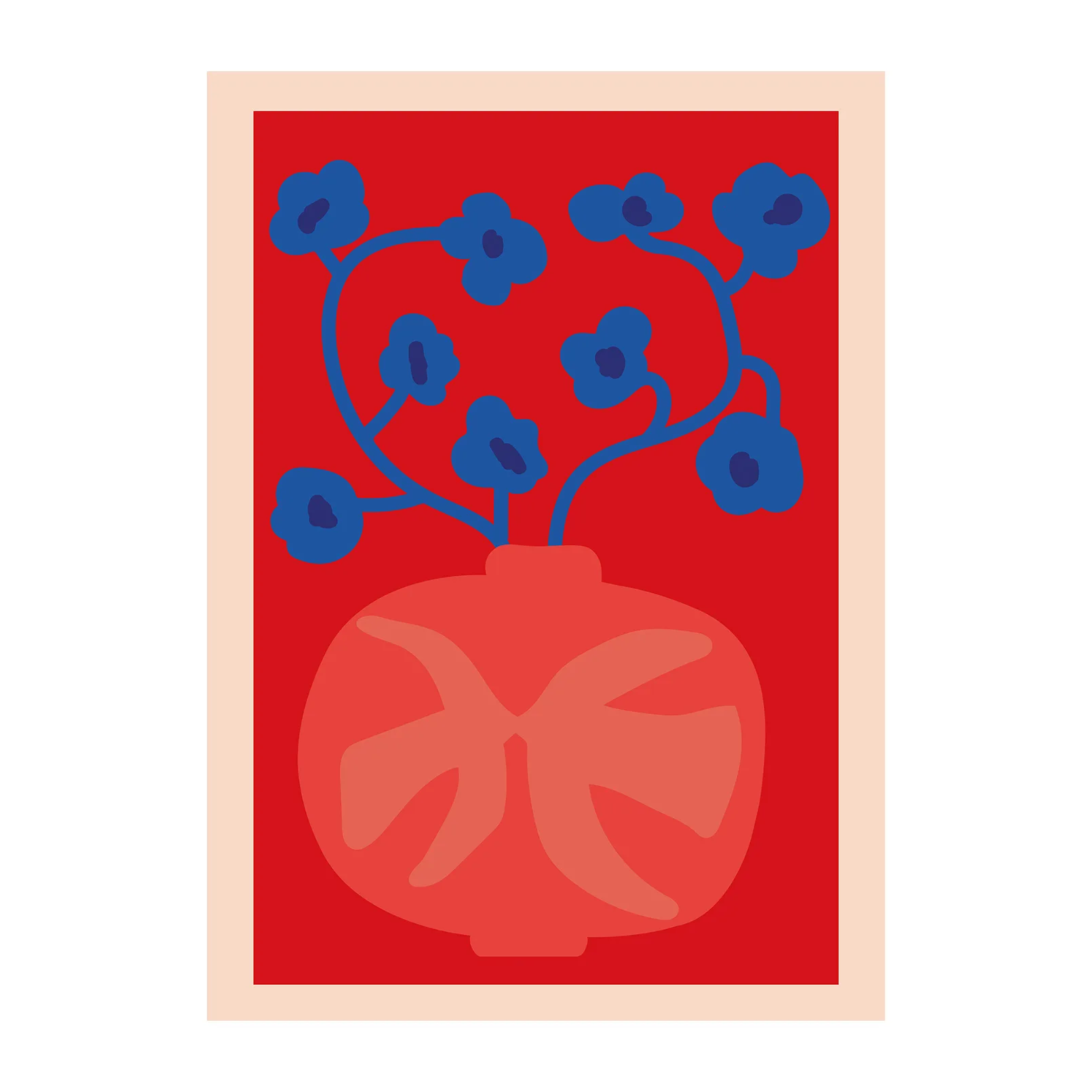 The 레드 화병 포스터, 30x40 cm Paper Collective | 페이퍼콜렉티브