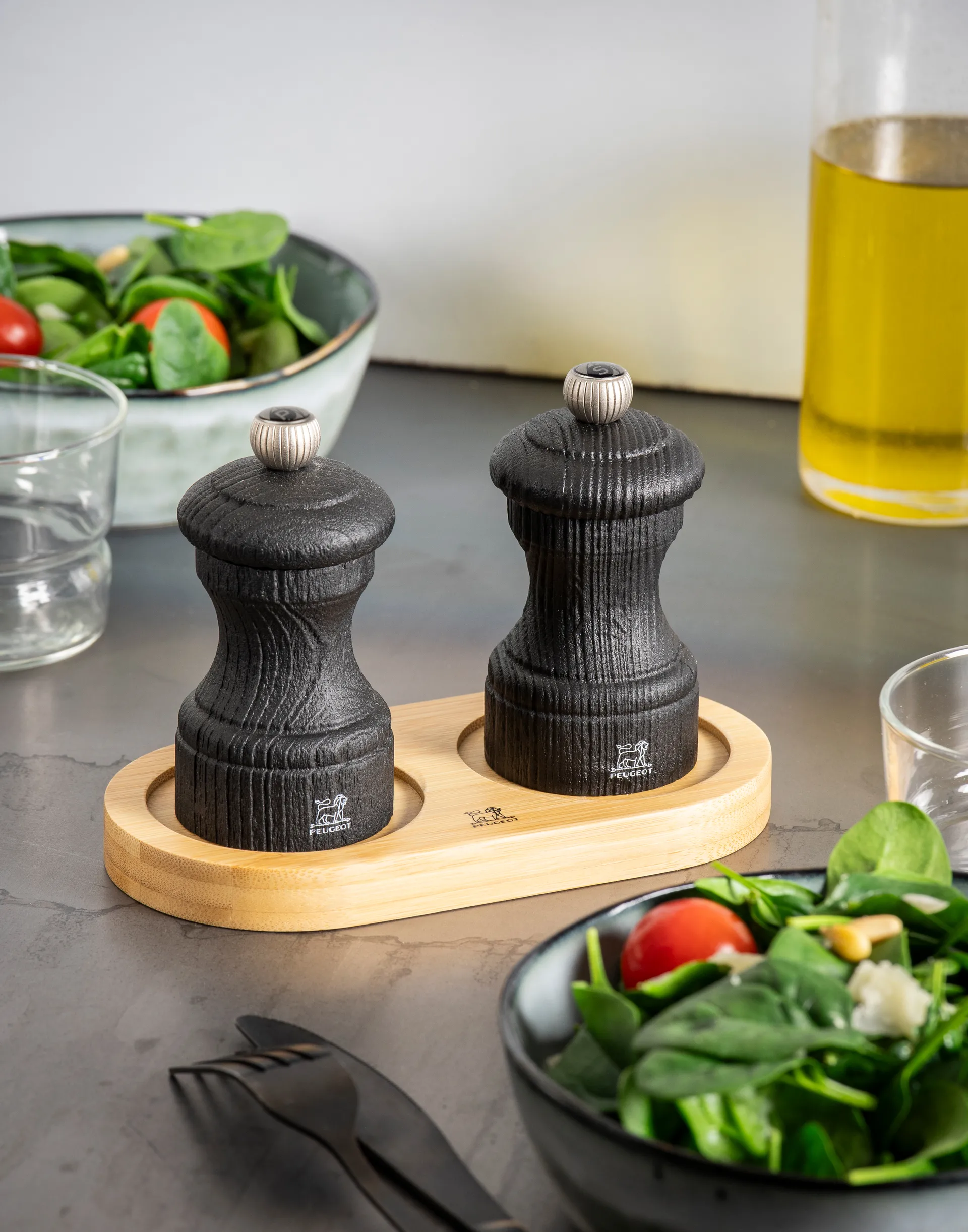 Linea 향신료 그라인더 스탠드(손잡이 없음), Natural Peugeot | 푸조