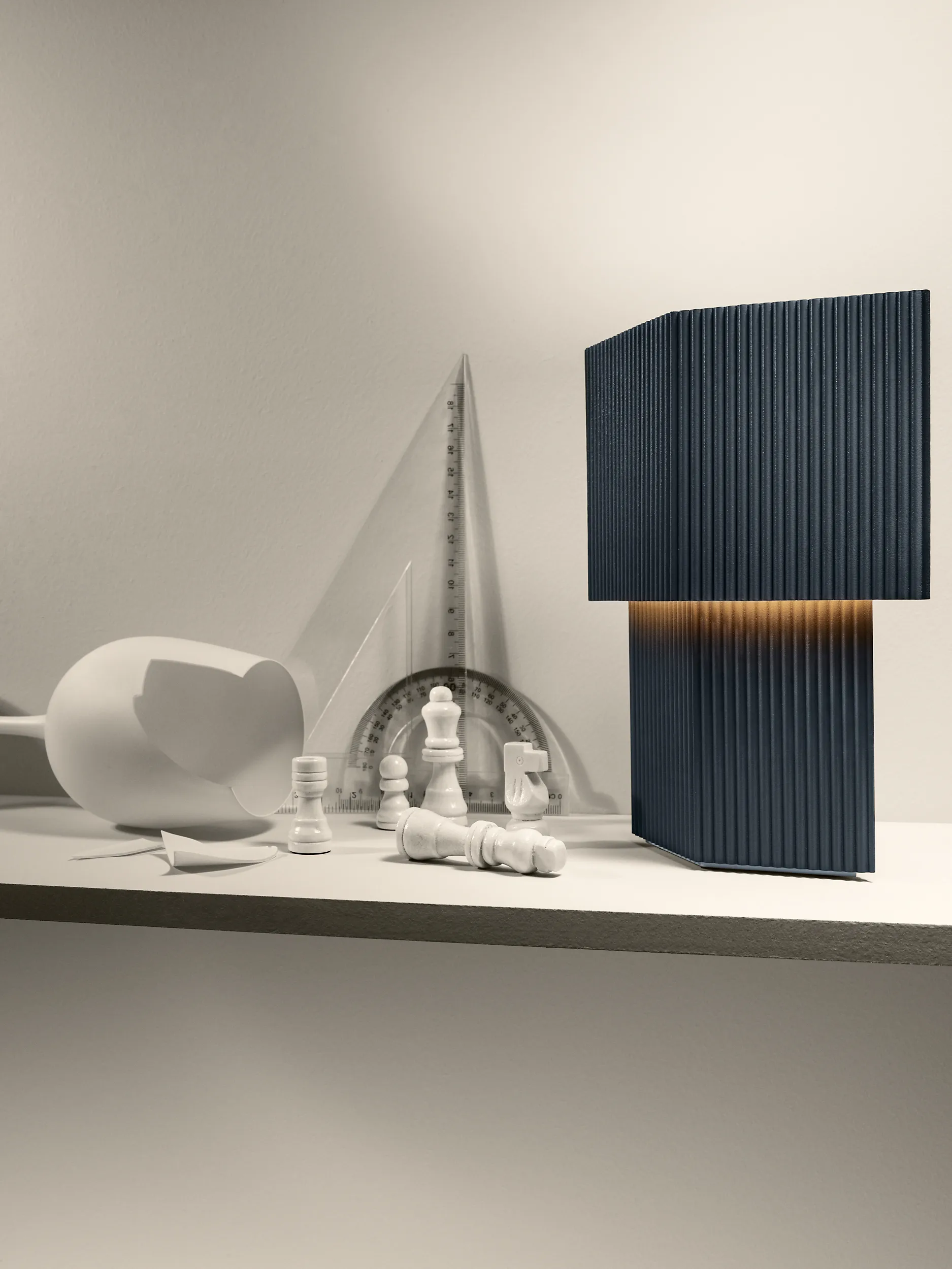 Romb 미니 무선 테이블 조명 19 cm, Blue stone Pholc | 폴크